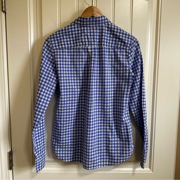Gap women’s button up‎ blouse xs blue white - Picture 5 of 7